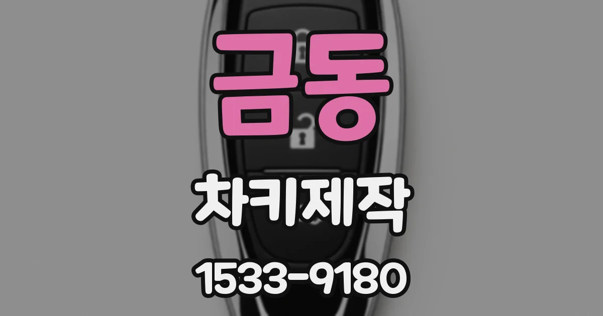 금동 차키제작