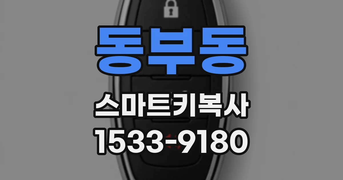 동부동 스마트키복사