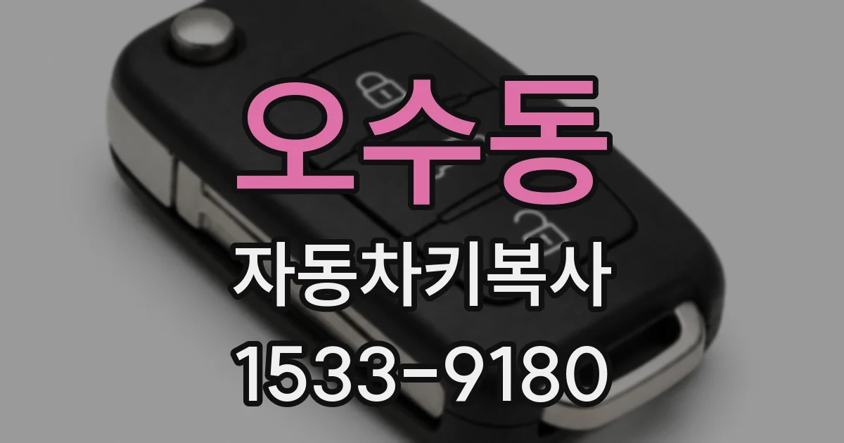 오수동 자동차키복사