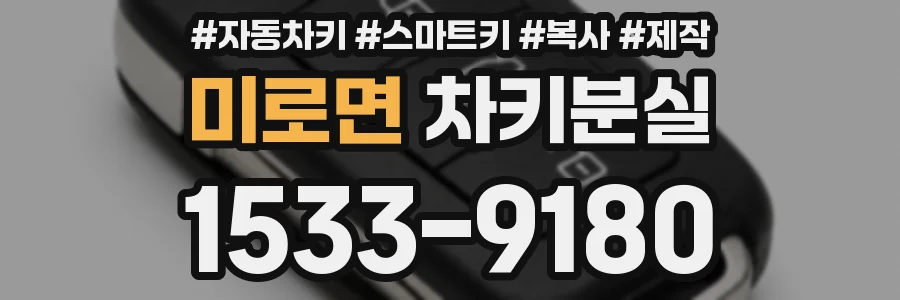 미로면 차키분실