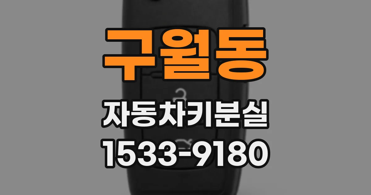 구월동 자동차키분실