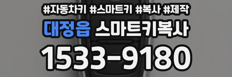 대정읍 스마트키복사