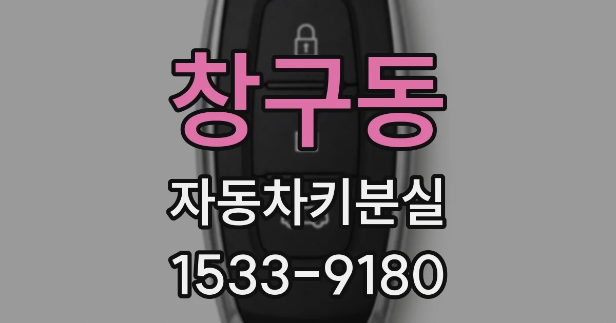 창구동 자동차키분실
