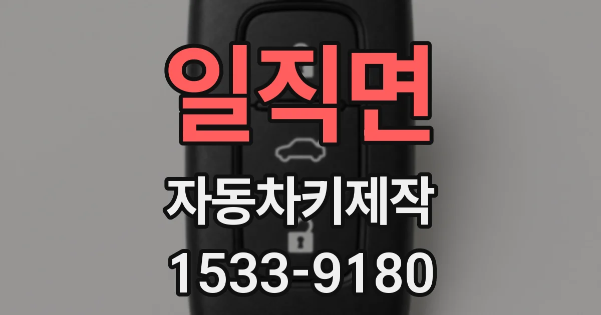 일직면 자동차키제작