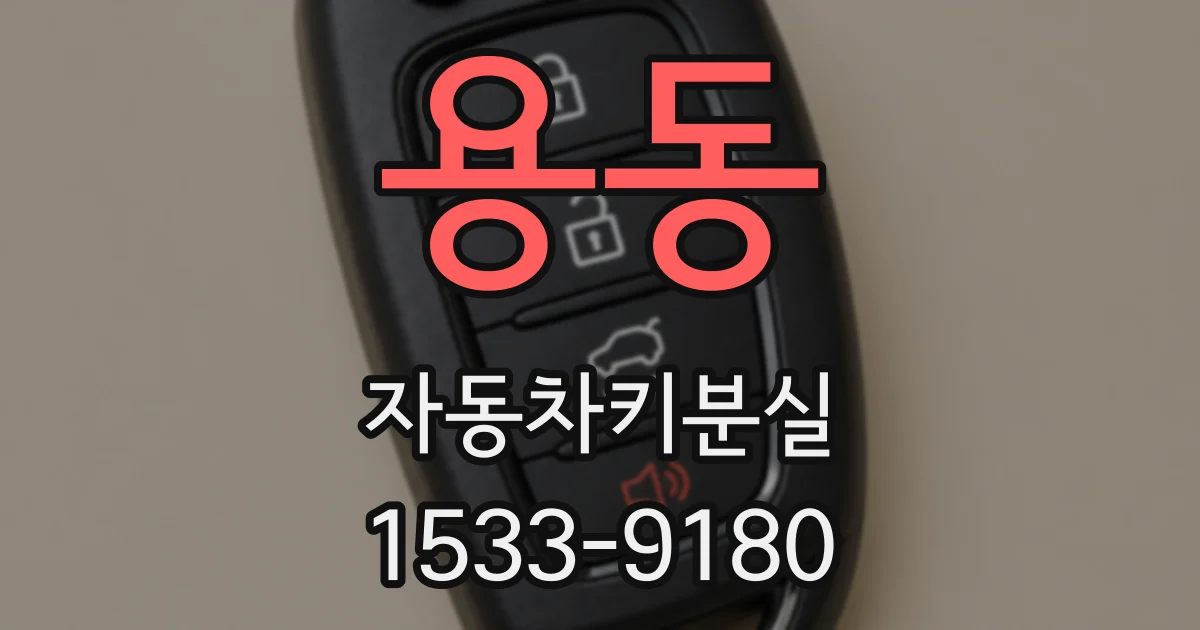 용동 자동차키분실