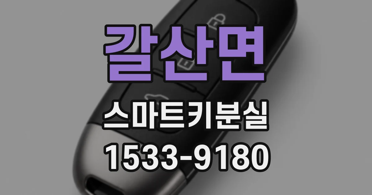 갈산면 스마트키분실