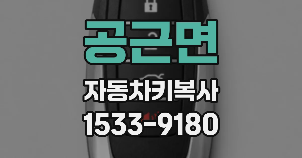 공근면 자동차키복사