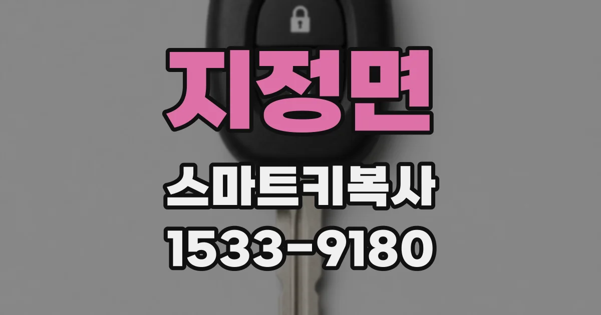 지정면 스마트키복사