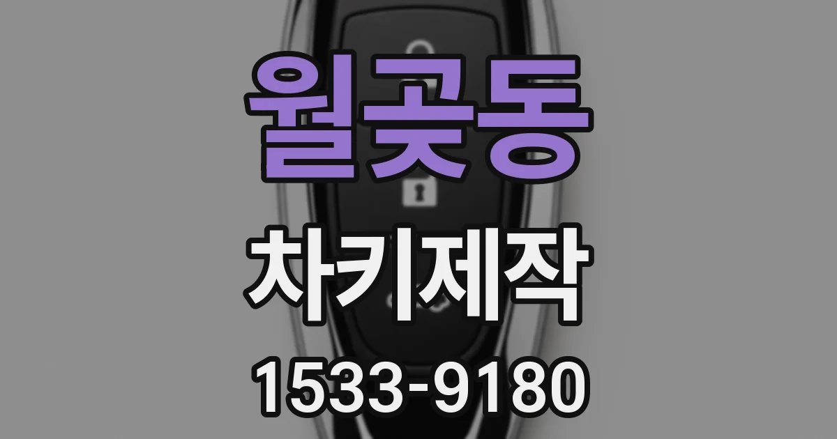 월곶동 차키제작