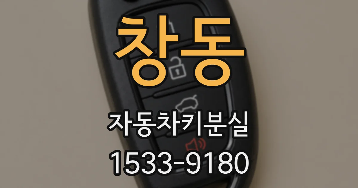 창동 자동차키분실