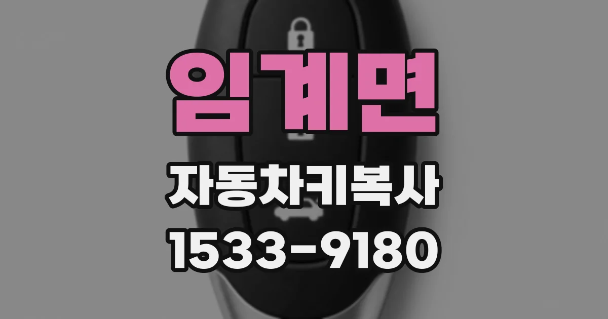 임계면 자동차키복사