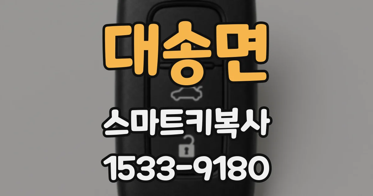대송면 스마트키복사