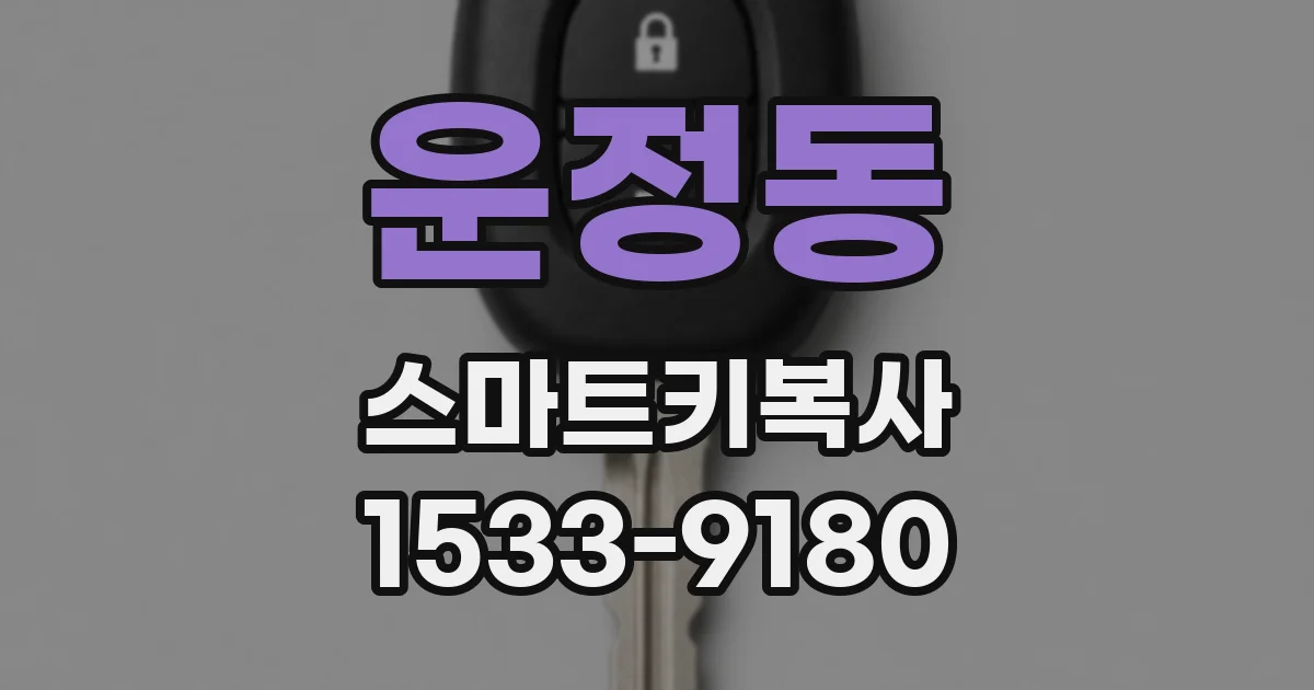운정동 스마트키복사