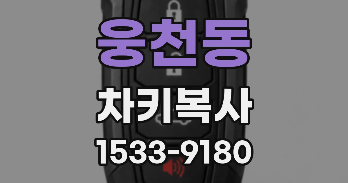 웅천동 차키복사