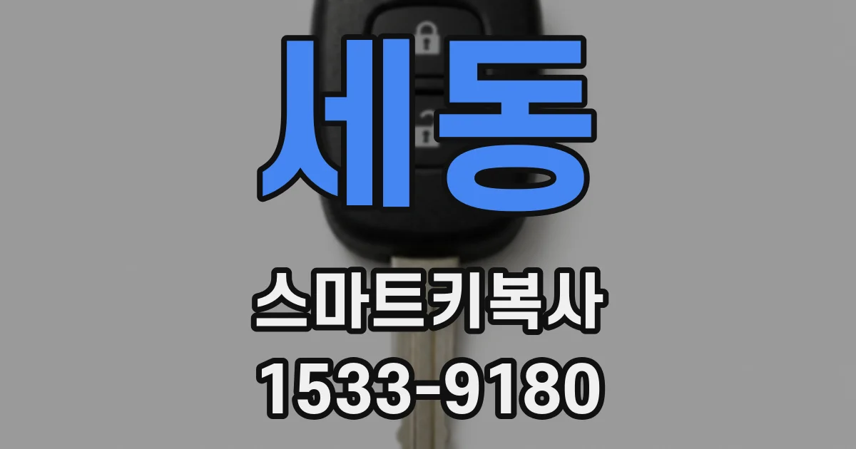 세동 스마트키복사