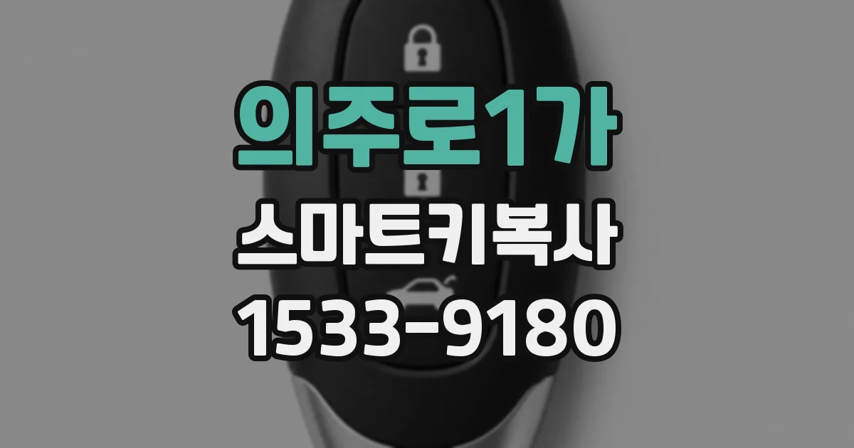 의주로1가 스마트키복사
