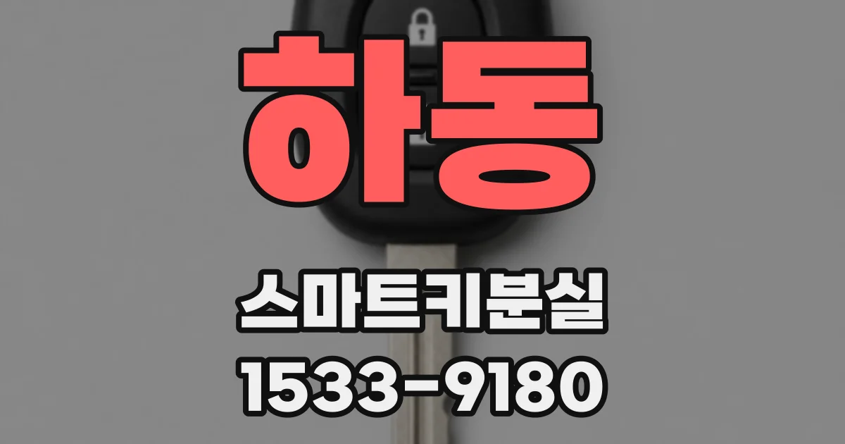 하동 스마트키분실