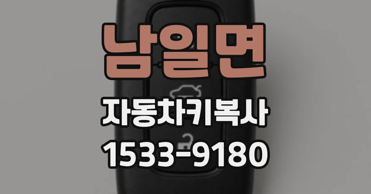 남일면 자동차키복사