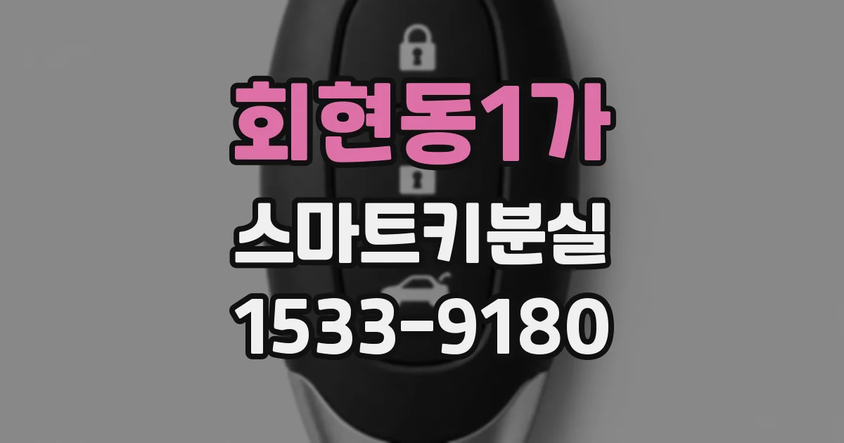 회현동1가 스마트키분실