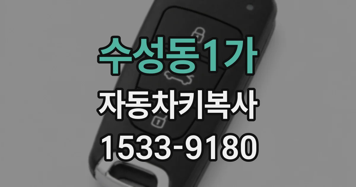 수성동1가 자동차키복사