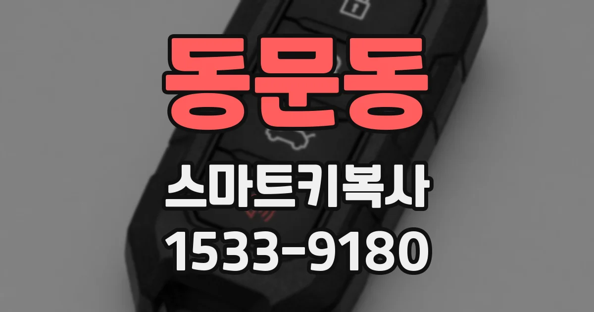 동문동 스마트키복사