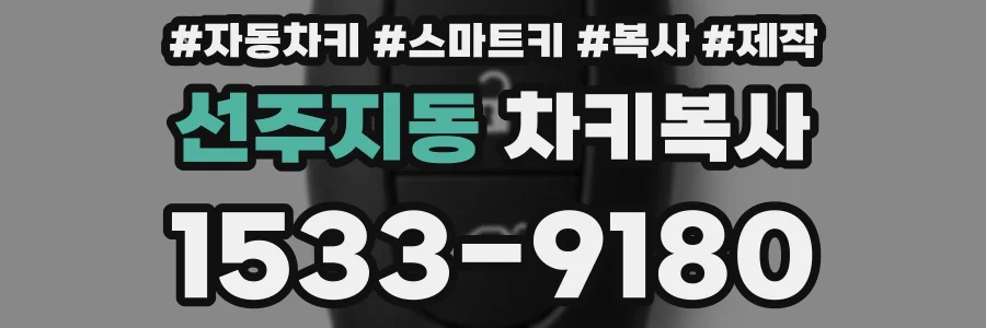 선주지동 차키복사
