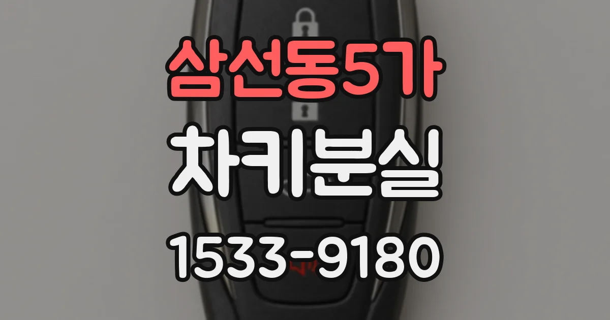 삼선동5가 차키분실