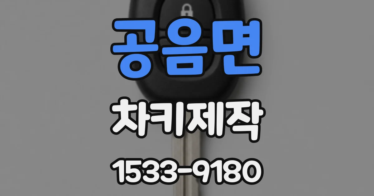 공음면 차키제작