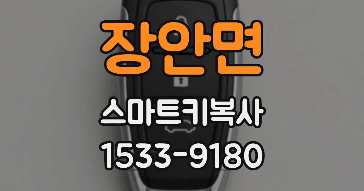 장안면 스마트키복사
