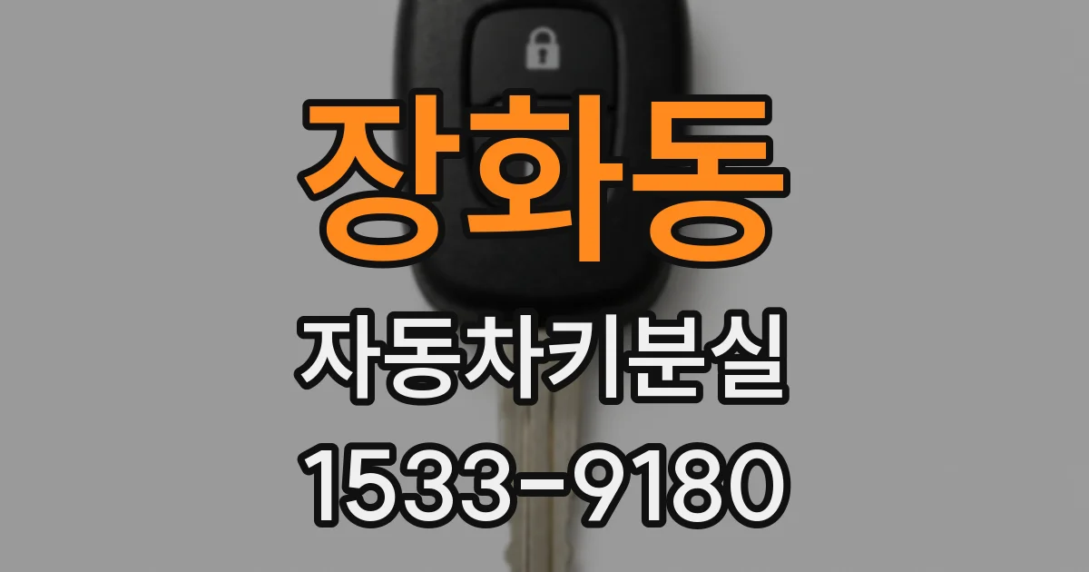 장화동 자동차키분실