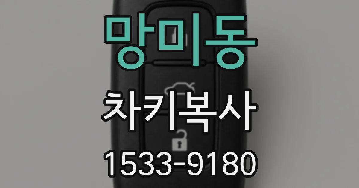 망미동 차키복사