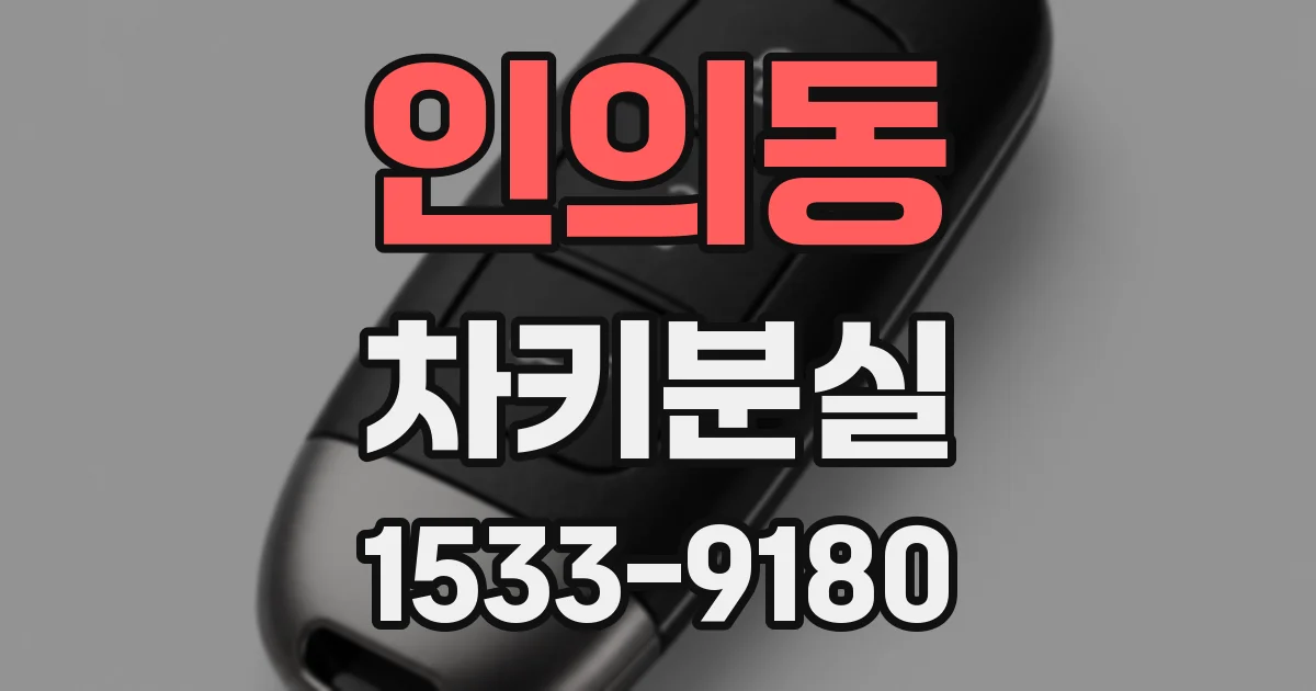 인의동 차키분실
