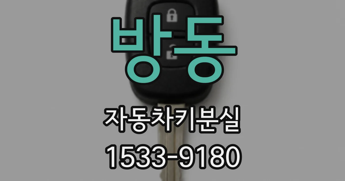 방동 자동차키분실