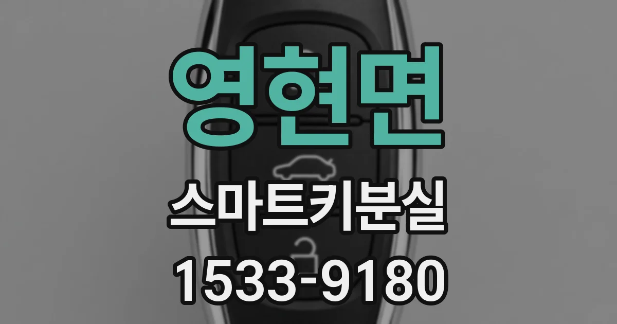 영현면 스마트키분실
