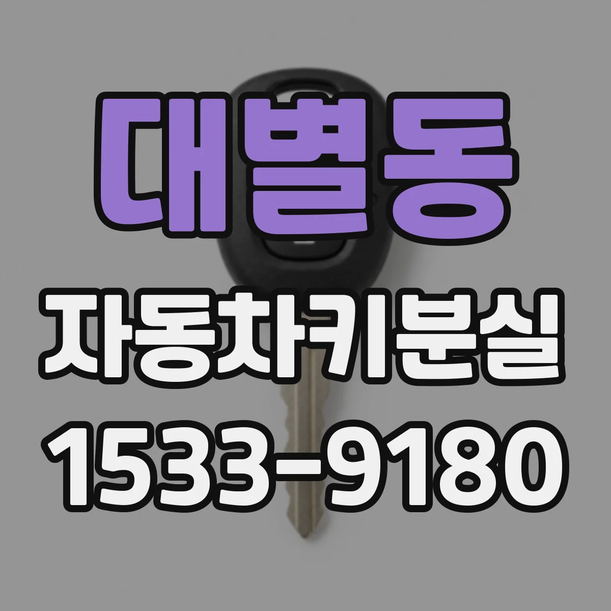 대별동 자동차키분실