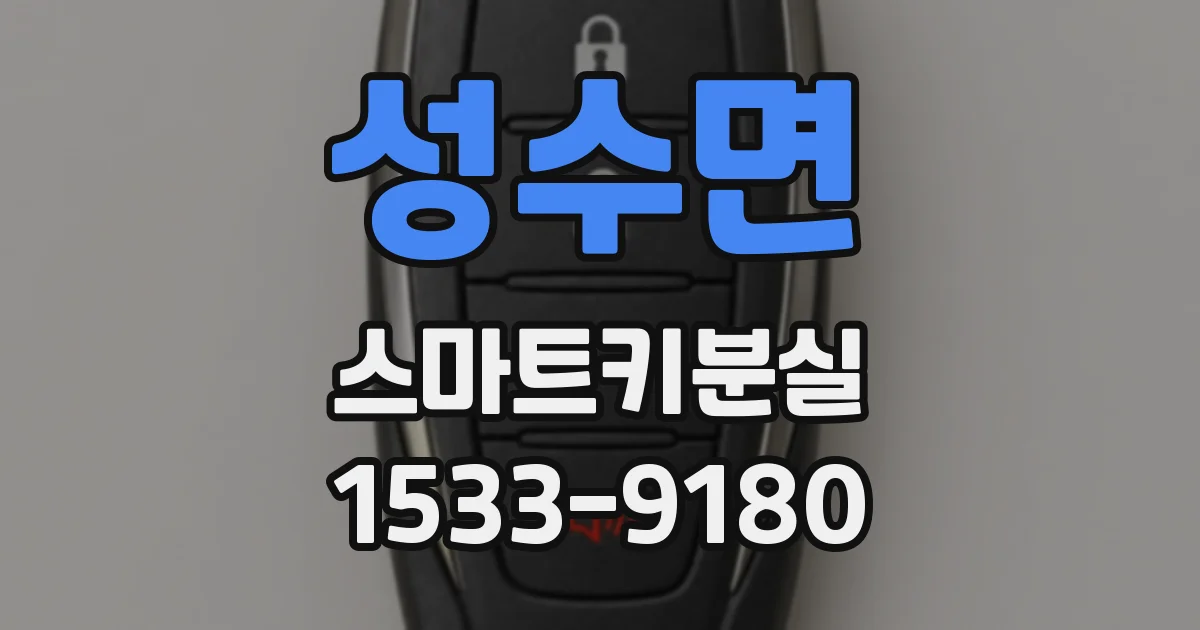성수면 스마트키분실