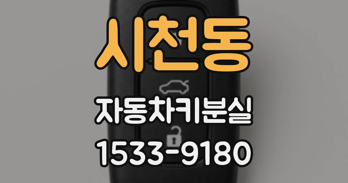 시천동 자동차키분실