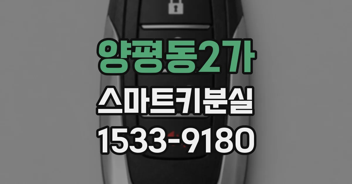 양평동2가 스마트키분실