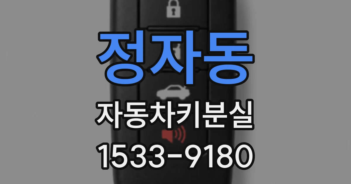 정자동 자동차키분실