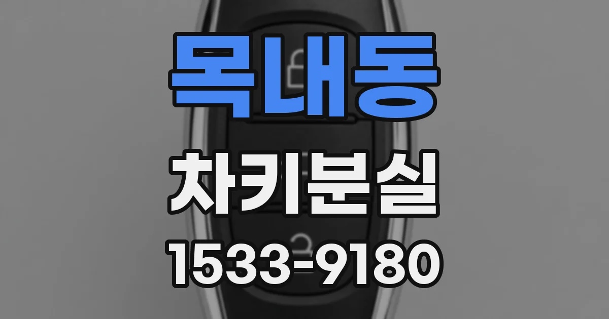 목내동 차키분실