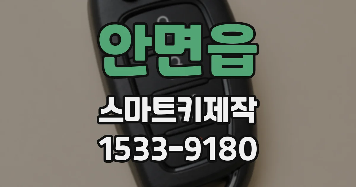 안면읍 스마트키제작
