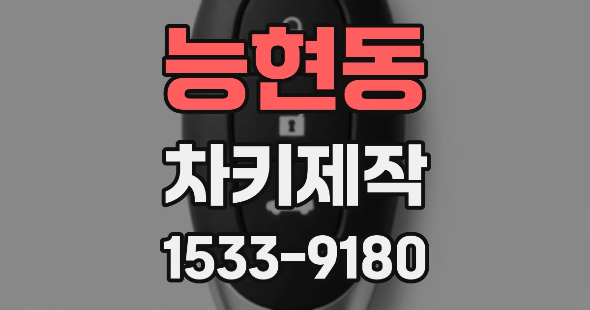 능현동 차키제작