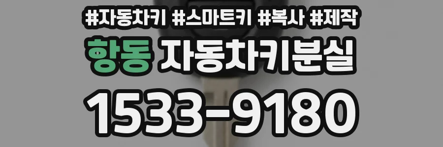 항동 자동차키분실