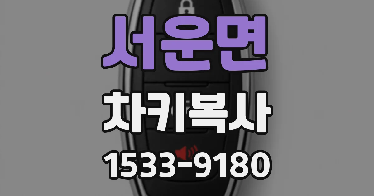 서운면 차키복사