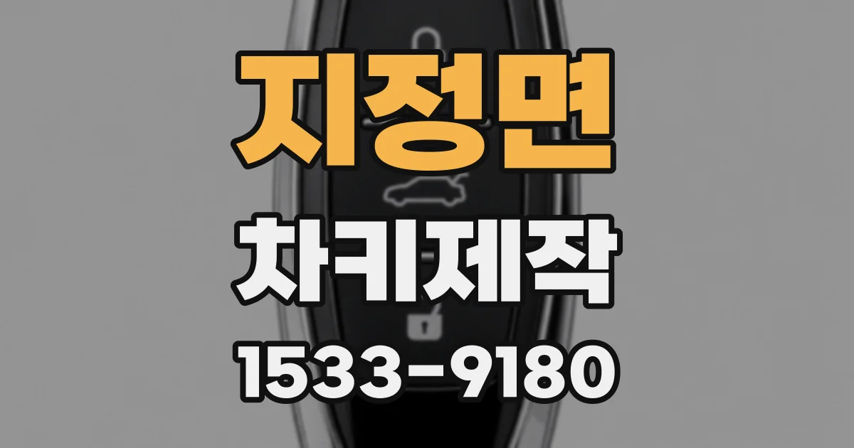 지정면 차키제작
