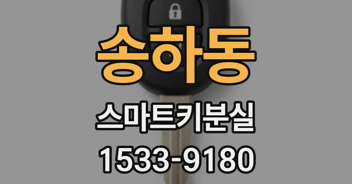 송하동 스마트키분실