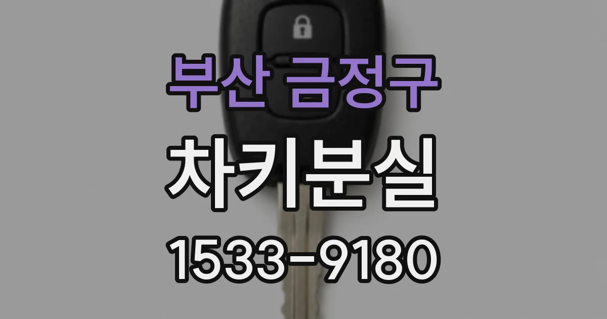 부산 금정구 차키분실