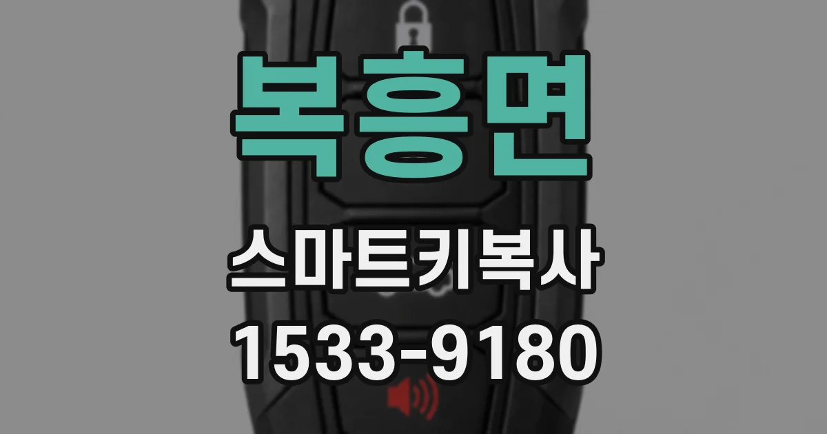 복흥면 스마트키복사
