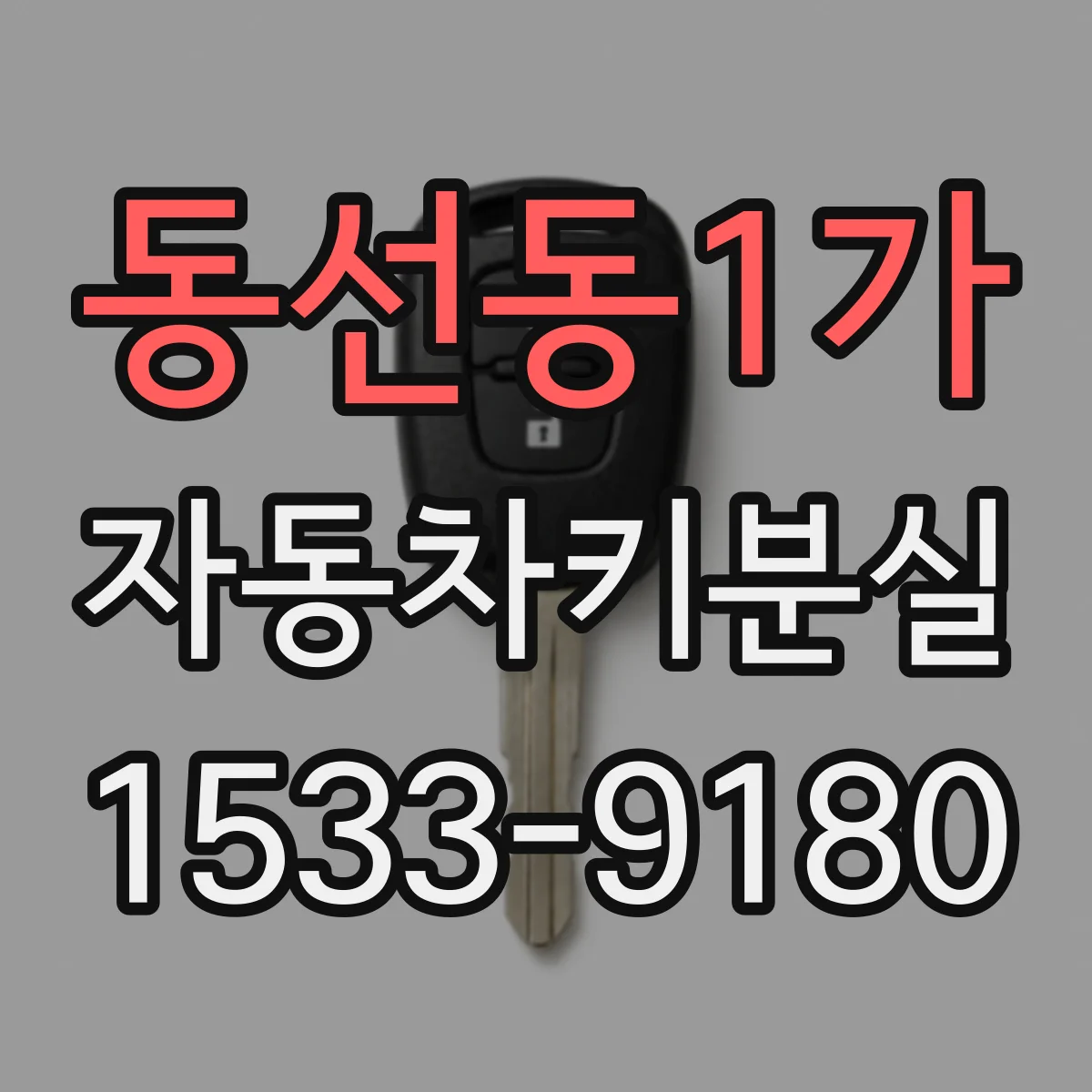 동선동1가 자동차키분실