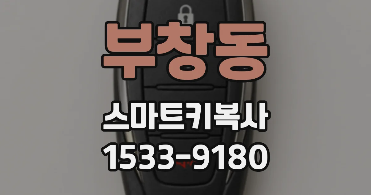 부창동 스마트키복사